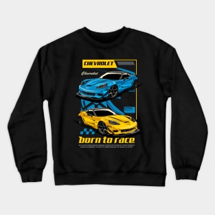 C6 Corvette Born to Race Crewneck Sweatshirt
